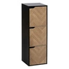 Półka Mix`n Door Chevrons 3-komorowa      czarna